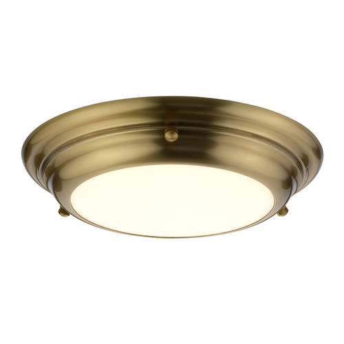 Prüfen Welland 1 Licht Mini LED bündig Licht - Aged Brass Elstead
