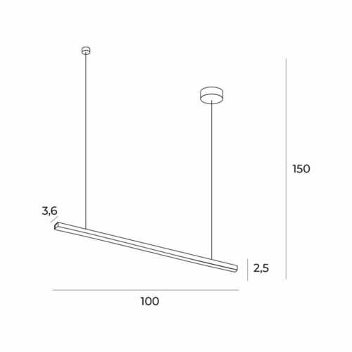 Prüfen Pendelleuchte Max Light Trio P0475D LED dimmbar gebürstetes Gold 100 cm