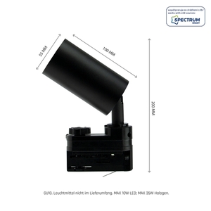 Madara OPTIMO GU10 3F GU10 250V IP20 Strahler Schwarz small 9