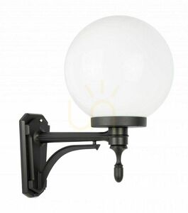 Außenwandleuchte SU-MA KULE Classic schwarz patiniert IP43 K 3012/1/K 250 U small 0