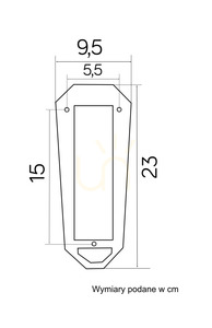 Außenwandleuchte SU-MA schwarz patiniert Aluminiumguss E27 K 3012/1/K 300 U small 3