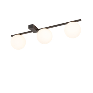 Deckenleuchte Nowodvorski PIK III 10301, 59 cm, 3 Opalglaskugeln Ø 12 cm, schwarz, 3xG9 max. 12 W small 3