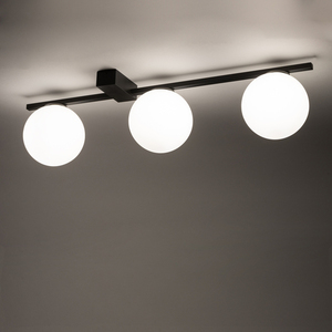 Deckenleuchte Nowodvorski PIK III 10301, 59 cm, 3 Opalglaskugeln Ø 12 cm, schwarz, 3xG9 max. 12 W small 4