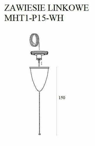 Prüfen Kabelverlängerung Max Light MAX 1,5 m weiß Aluminium MHT1-P15-WH