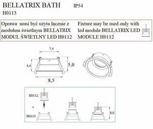 Einbauleuchte Max Light Bellatrix H0113 weiß 9W 3000K IP54 Ø8,5 cm 3 Einbauleuchte Max Light Bellatrix H0113 weiß 9W 3000K IP54 Ø8,5 cm small 3