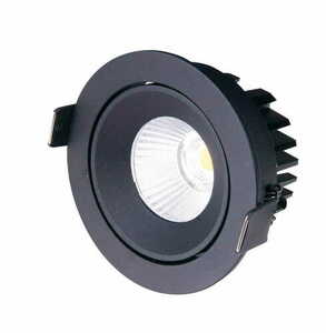 Einbauleuchte Max Light CykloP H0095 schwarz LED 12W 3000K IP65 rund small 0