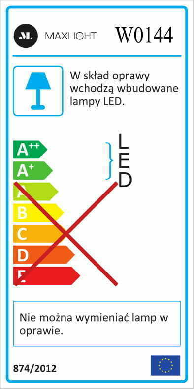 Vorschau Wandleuchte Max Light Simple W0144 Chrom LED 10W IP44 30 cm Wandleuchte Max Light Simple W0144 Chrom LED 10W IP44 30 cm