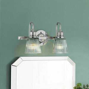 Quintiesse Addison Bad-Wandleuchte, 2 × G9, Chrom poliert small 6