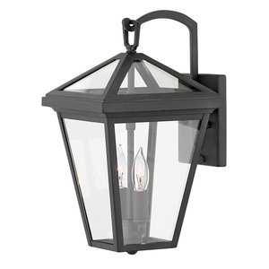 Alford Place kleine Wandlaterne - 2 Lichtquellen - Schwarz Quintiesse small 0