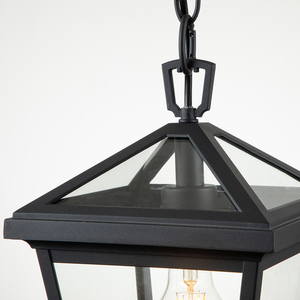 Alford Place kleine Hängelaterne - 1 Lichtquelle - Schwarz Quintiesse small 1