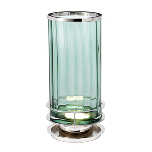 Arno Tischleuchte - 1 Lichtquelle - Nickel poliert und grünes Glas Quintiesse small 0