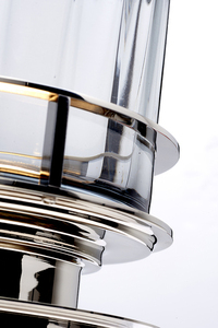 Arno Tischleuchte - 1 Lichtquelle - Nickel poliert und Rauchglas Quintiesse small 2