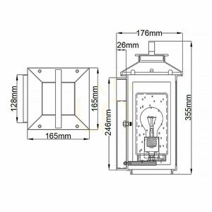 Quintiesse Atwater kleine Außenwandleuchte – patiniertes Messingfinish small 5