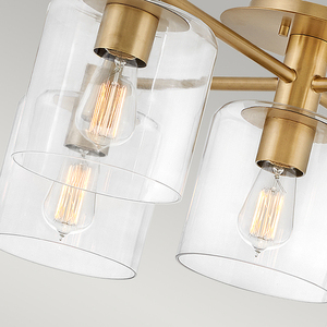 Axel semi-plophone - 5 Lichtquellen - Altmessing Quintiesse small 2