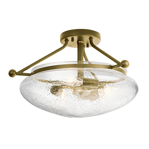 Prüfen Belle semi-plophone - 3 Lichtquellen - Gebürstetes Naturmessing Quintiesse