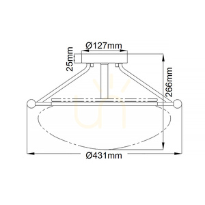 Deckenleuchte Quintiesse Belle 3×E14 – Altbronze small 5
