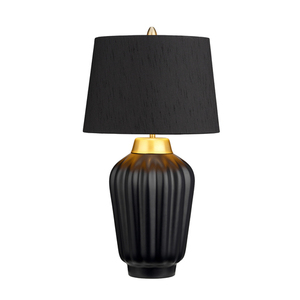 Bexley Tischleuchte - 1 Lichtquelle - Schwarz/ Gebürstetes Messing Quintiesse small 1