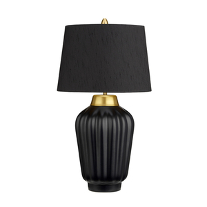 Bexley Tischleuchte - 1 Lichtquelle - Schwarz/ Gebürstetes Messing Quintiesse small 0