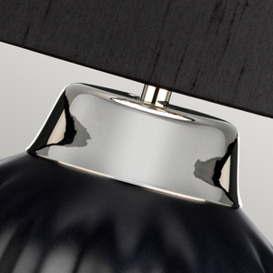 Bexley Tischleuchte - 1 Lichtquelle - Schwarz/Nickel poliert Quintiesse small 2