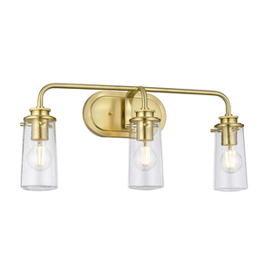 Braelyn Wandleuchte - 3 Lichtquellen - Gebürstetes Messing Quintiesse small 0