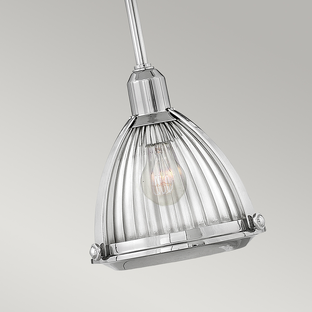 Vorschau Elroy Pendelleuchte - 1 Lichtquelle - Nickel poliert Quintiesse Elroy Pendelleuchte - 1 Lichtquelle - Nickel poliert Quintiesse