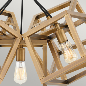 Ensemble Pendelleuchte - 5 Lichtquellen - Gebürstete Bronze Quintiesse small 1