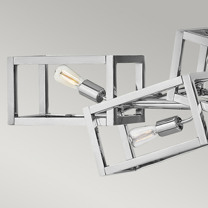 Ensemble längliche Pendelleuchte - 6 Lichtquellen - Nickel poliert Quintiesse small 4