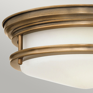 Hadrian Plafond - 2 Lichtquellen - Opalglas - Gebürstete Bronze Quintiesse small 1