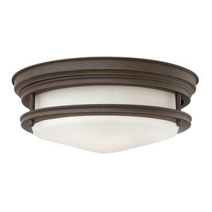 Hadrian Plafond - 2 Lichtquellen - Opalglas - Geölte Bronze Quintiesse small 0