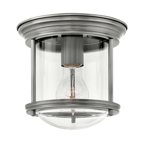 Prüfen Plafond Hadrian - 1 Leuchtmittel - Klares Glas - Nickel antik Quintiesse