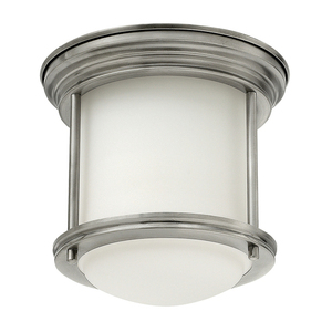 Hadrian Plafond - 1 Lichtquelle - Opalglas - Antik Nickel Quintiesse small 0