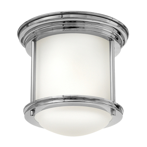 Plafond Hadrian - 1 Lichtquelle - Opalglas - Chrom Quintiesse small 0
