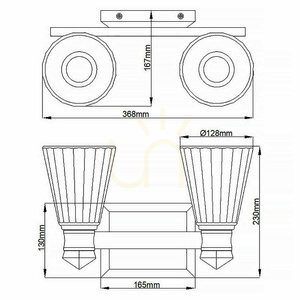 Kichler Kayva zweiarmige LED-Wandleuchte, poliertes Nickel — Quintiesse small 5