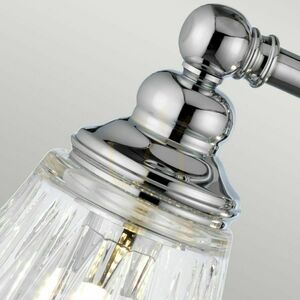 Quintiesse Keynes Badezimmer-Wandleuchte, poliertes Chrom, 4×G9 small 6