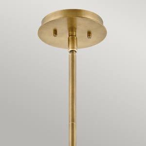 Pendelleuchte / Semi-Flush-Leuchte Quintiesse Lotus QN-LOTUS-P-HBR Heritage Brass E27 small 1