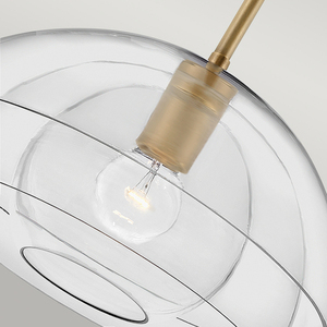 Pendelleuchte / Semi-Flush-Leuchte Quintiesse Lotus QN-LOTUS-P-HBR Heritage Brass E27 small 2