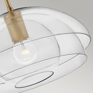 Pendelleuchte / Semi-Flush-Leuchte Quintiesse Lotus QN-LOTUS-P-HBR Heritage Brass E27 small 3