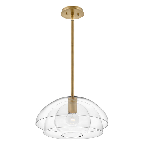 Prüfen Lotus Hängeleuchte/Halblampe - 1 Leuchtmittel - Altmessing Quintiesse