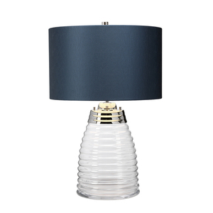 Milne Tischleuchte - 2 Lichtquellen - Dunkelblauer Lampenschirm Quintiesse small 3