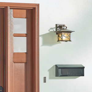 Außen-Wandlaterne Quintiesse Morris QN-MORRIS-M Distressed Copper, irisiertes Glas, E27 max 60 W, IP44, 237 mm small 4