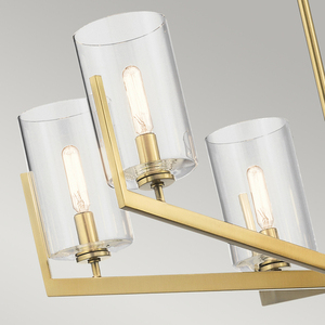 Nye Kronleuchter - 6 Lichtquellen - Gebürstetes Naturmessing Quintiesse small 3