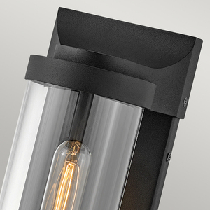 Pearson mittelgroße Wandleuchte - 1 Lichtquelle - Schwarz strukturiert Quintiesse small 1