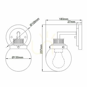 Quintiesse Poppy Wandleuchte, poliertes Chrom, 1 Lichtquelle small 4
