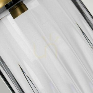 Quintiesse Reno Tischleuchte E27 – Rauchglas, Altmessing small 6
