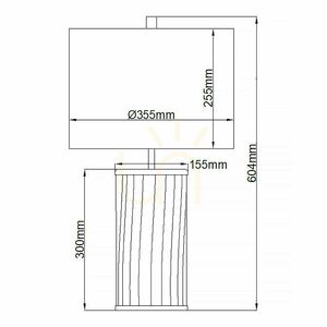 Quintiesse Reno Tischleuchte E27 – Rauchglas, Altmessing small 7