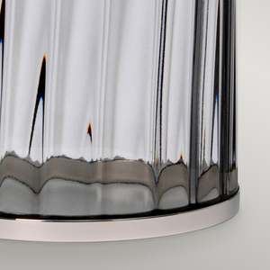Reno Tischleuchte - 1 Leuchtmittel - Rauchglas/Nickel poliert Quintiesse small 3