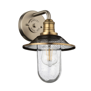 Rigby Wandleuchte - 1 Lichtquelle - Antik-Nickel / Altmessing Quintiesse 1 Rigby Wandleuchte - 1 Lichtquelle - Antik-Nickel / Altmessing Quintiesse small 1