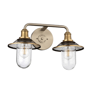 Rigby Wandleuchte - 2 Lichtquellen - Antik-Nickel / Altmessing Quintiesse 1 Rigby Wandleuchte - 2 Lichtquellen - Antik-Nickel / Altmessing Quintiesse small 1