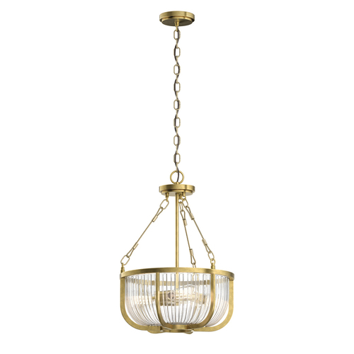 Prüfen Roux Pendelleuchte/Halblampe - 3 Lichtquellen - Messing natur Quintiesse
