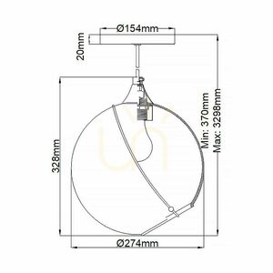 Quintiesse Skye Pendelleuchte QN-SKYE-1P 1×E27 Heritage Brass, Ø27,4 cm small 7